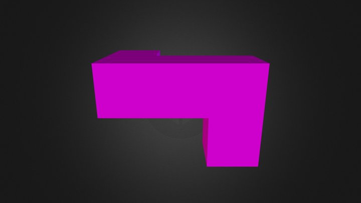 Puzzle Cube Purple Part 3D Model