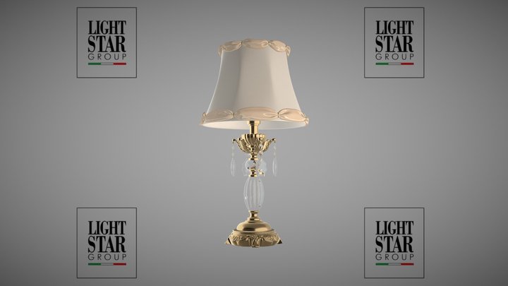 701911 Fiocco Osgona table lamp 3D Model
