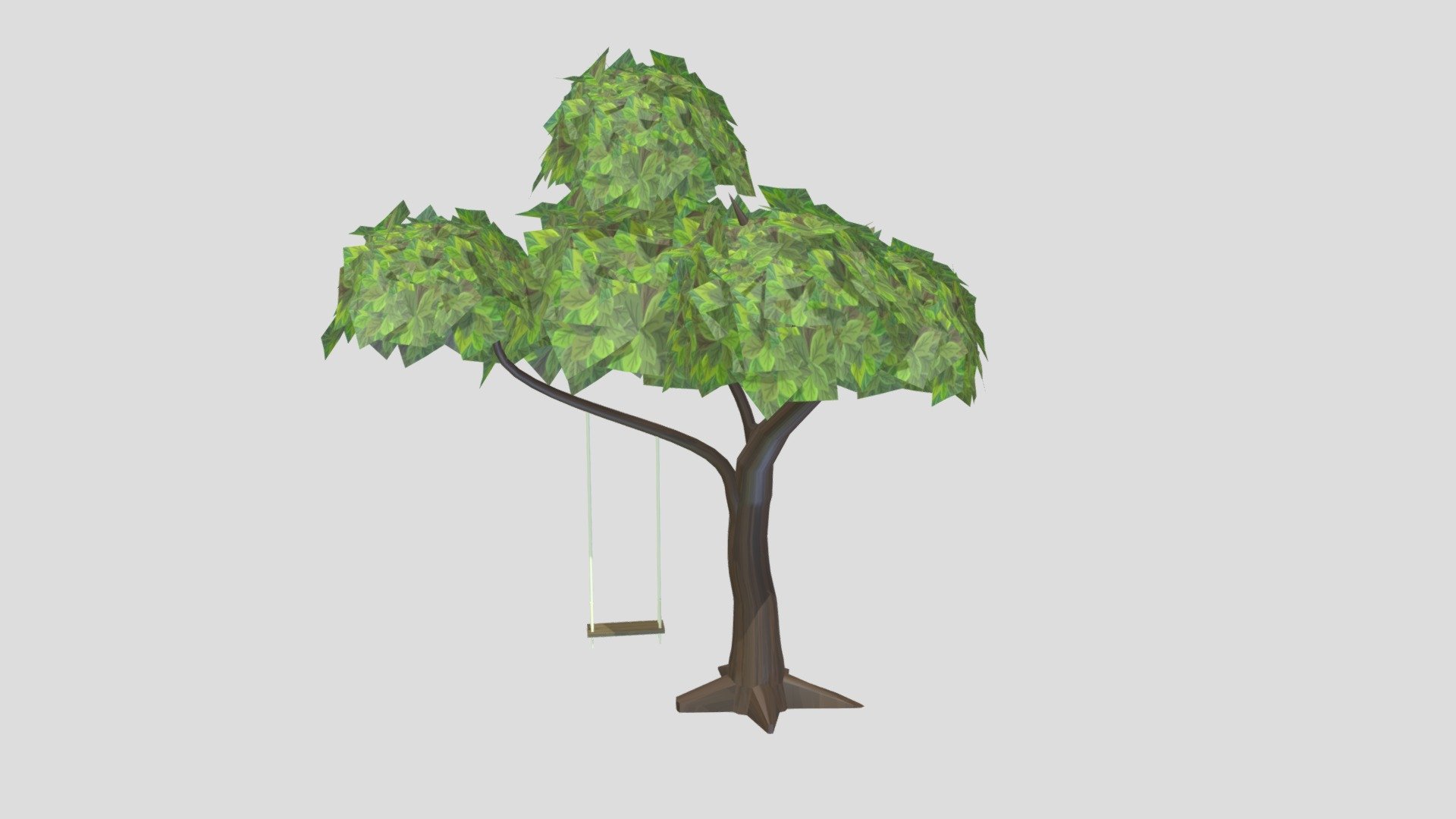 tree with swing - 3D model by freezedcat [e7219f6] - Sketchfab