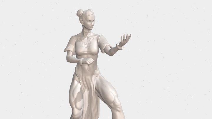 cammy white street fighter 6 classic costume 3D model 3D printable
