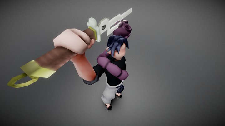 The Sorcerer Killer - Low Poly Stylized 3D Model