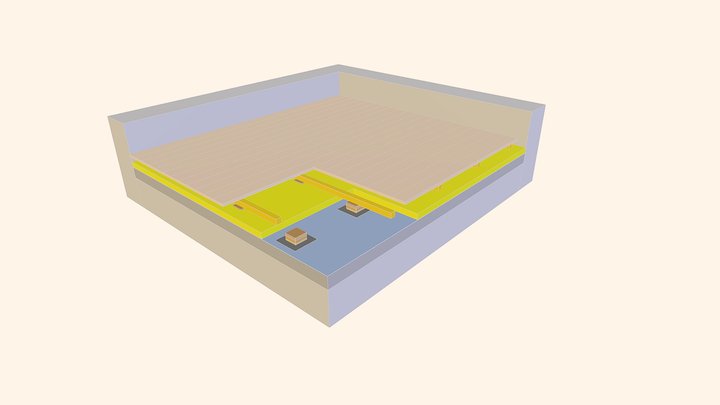 3D Gulvkonstruktion - SketchUp 3D Model