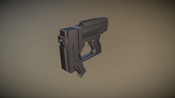 Sci Fi Pistol 3D Model