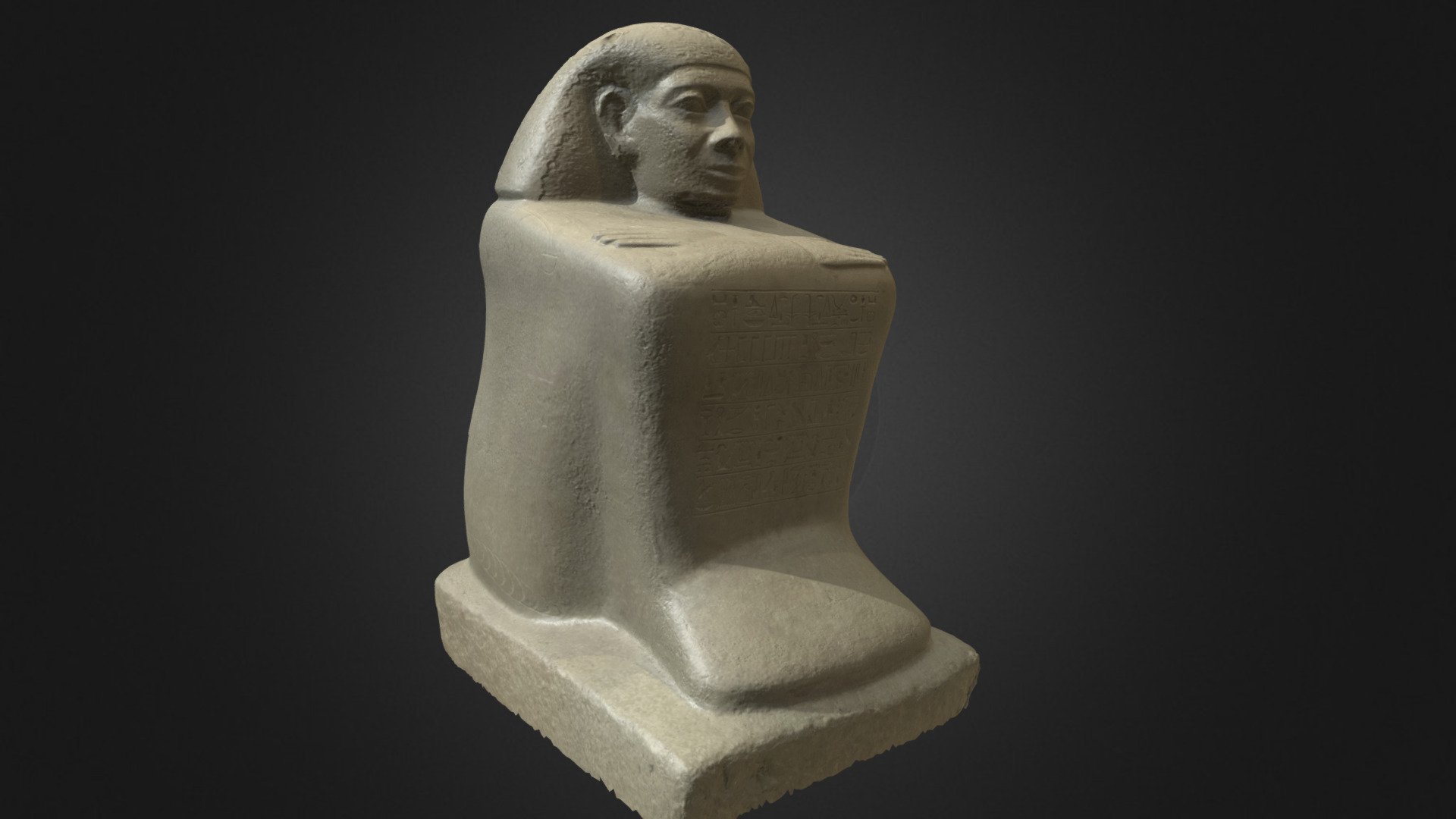 Homme Accroupi - Abydos, Egypte