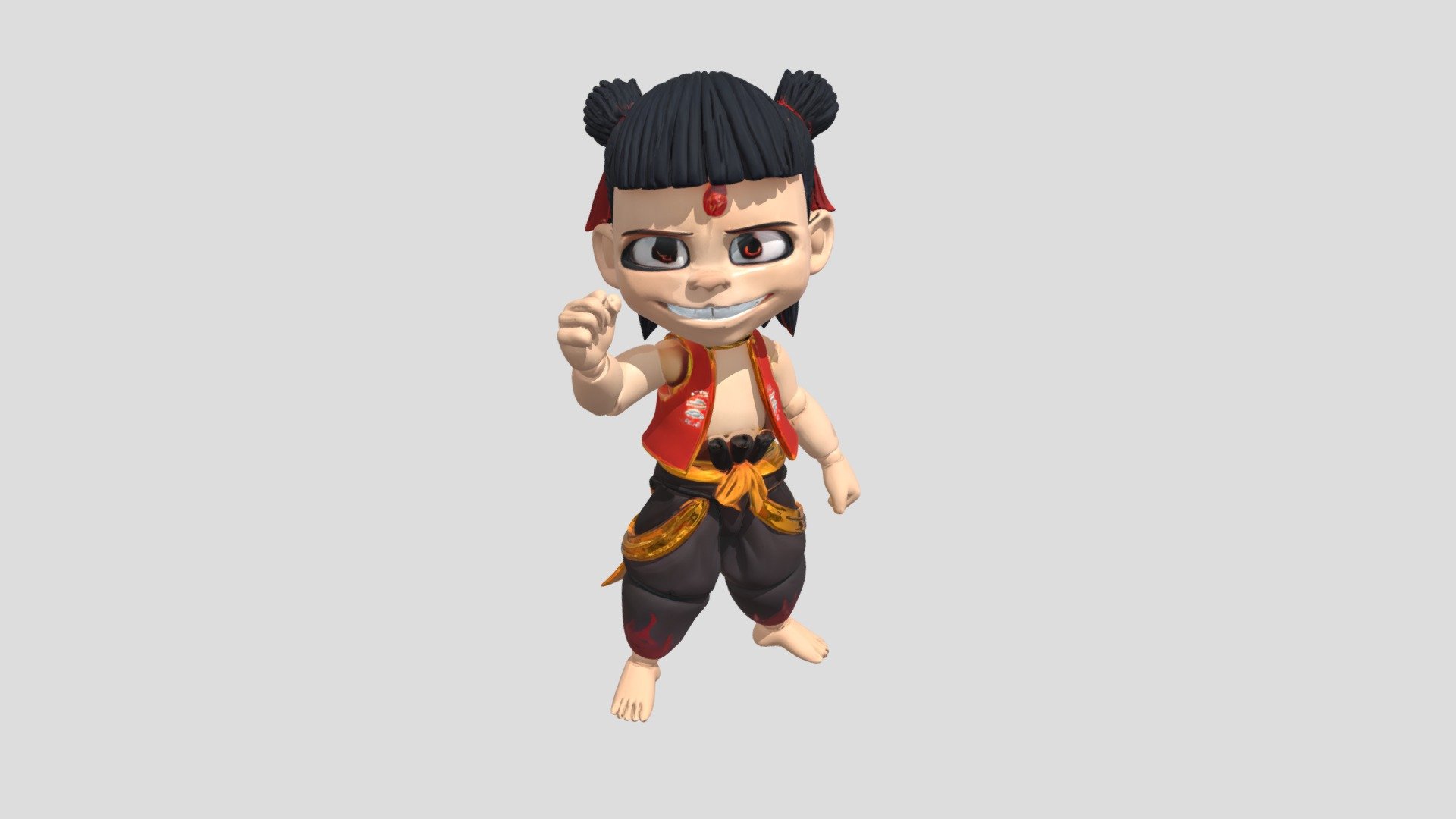 Animated character action figure - Download Free 3D model by Hoosphan ...