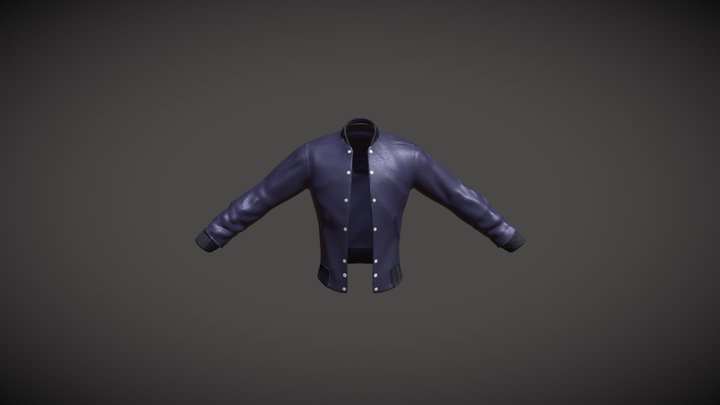 Tiger Bomber Jacket - Kenzo 3D Model