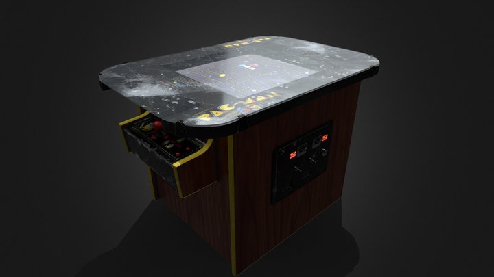 Pacman Cocktail Table 3D Model