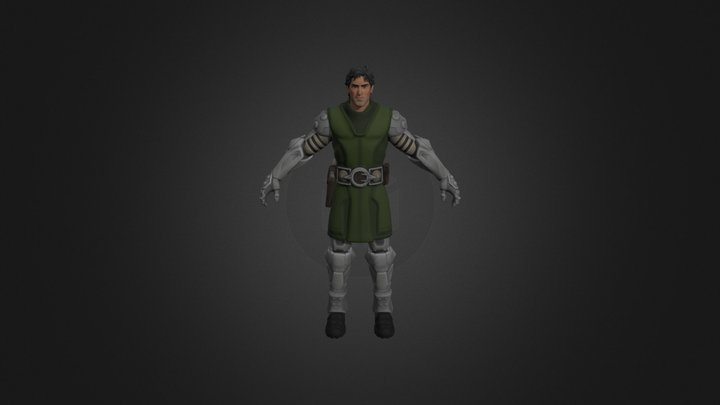 ash marvel zombies in dooms outfit 3D Model