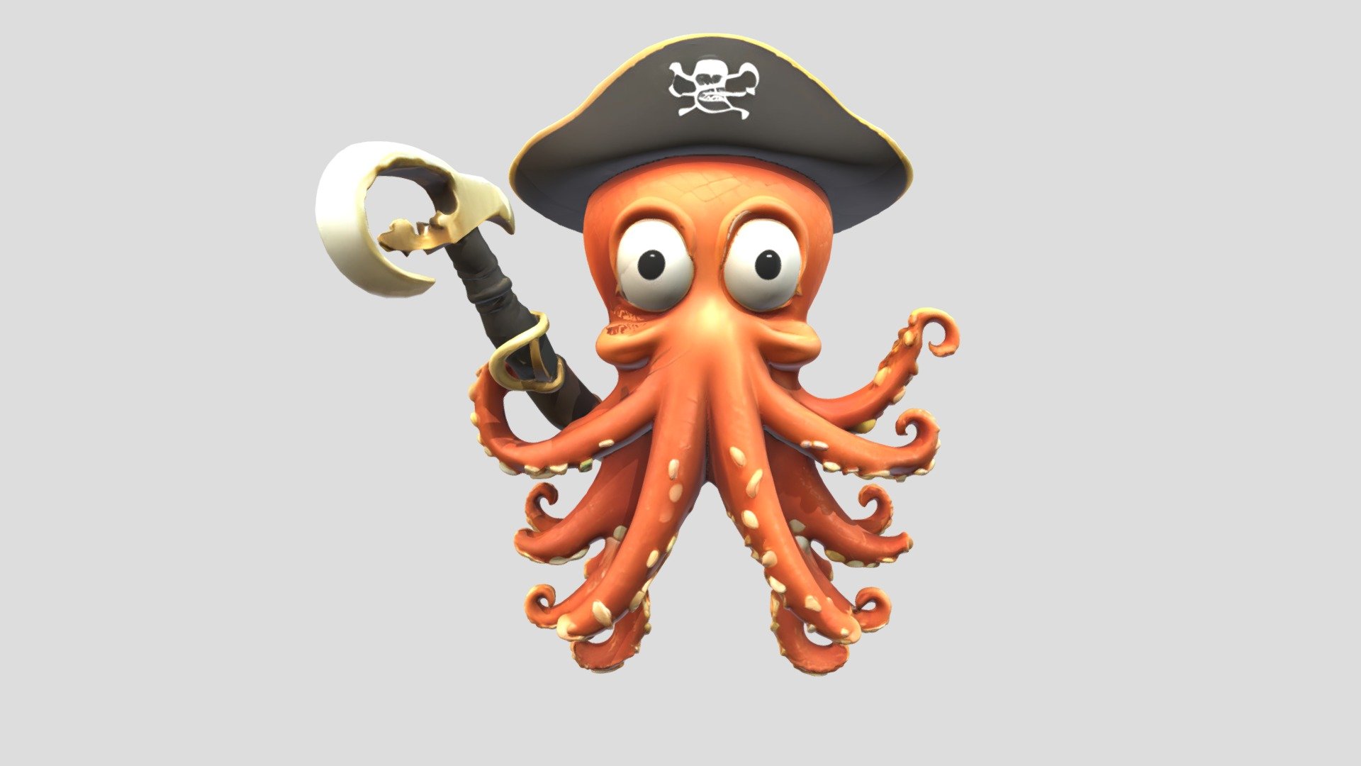 Captain Squidbeard - Download Free 3D model by Ar3Designer [e72b738 ...