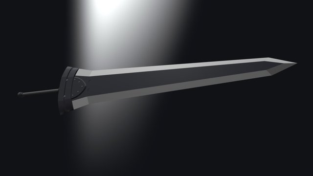 Kirito Black Greatsword 3D Model