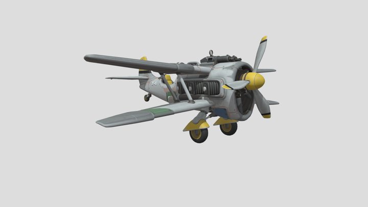 Fortnite Biplane – Free 3D Model STL