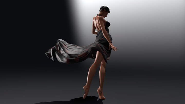 Ana Dancing 3D Model