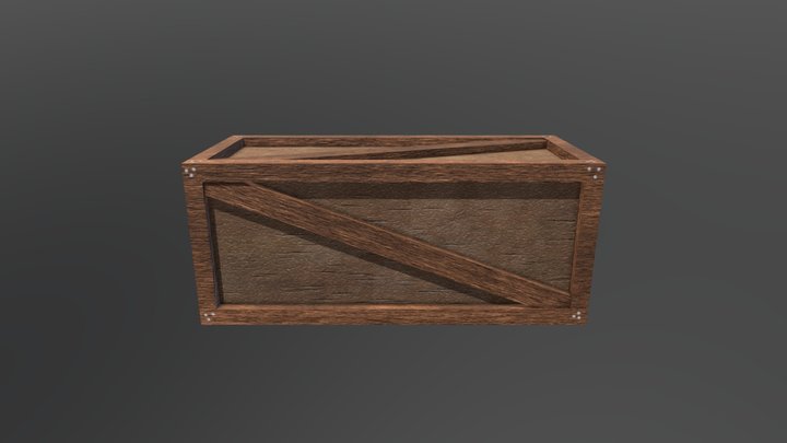 Wooden crate 3D Model