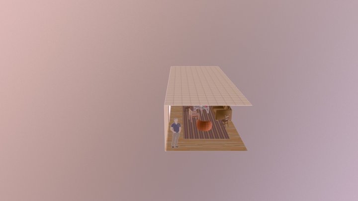 Living Room Edited 3D Model