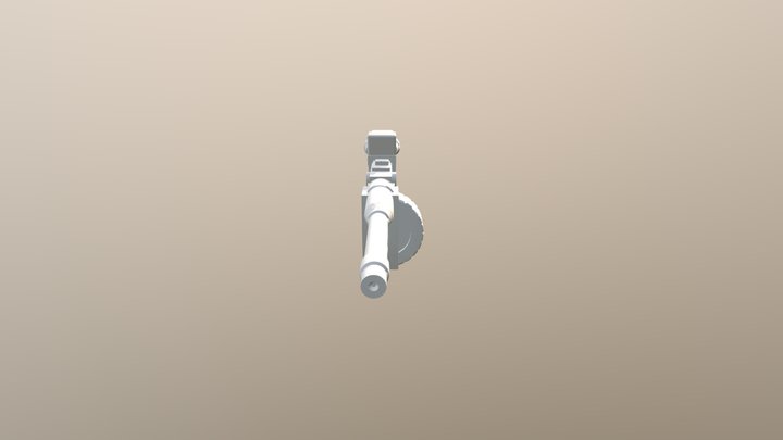 001-merkava-mk4-v2-machine-gun (repaired) 3D Model