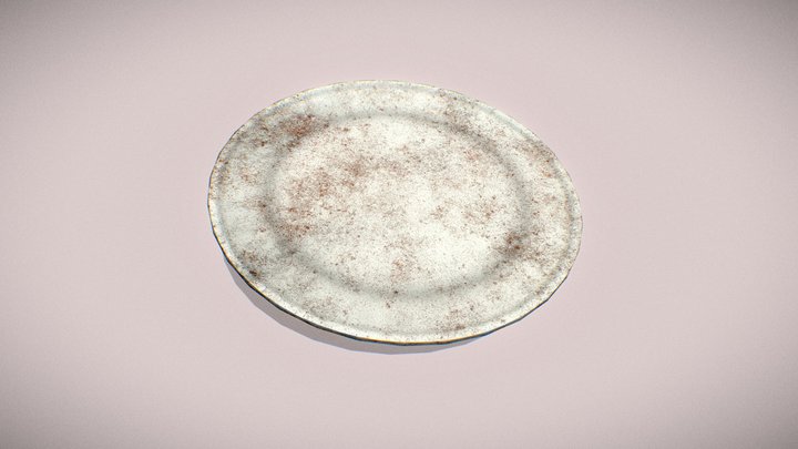 Old Ceramic Plate – Free 3D Model STL