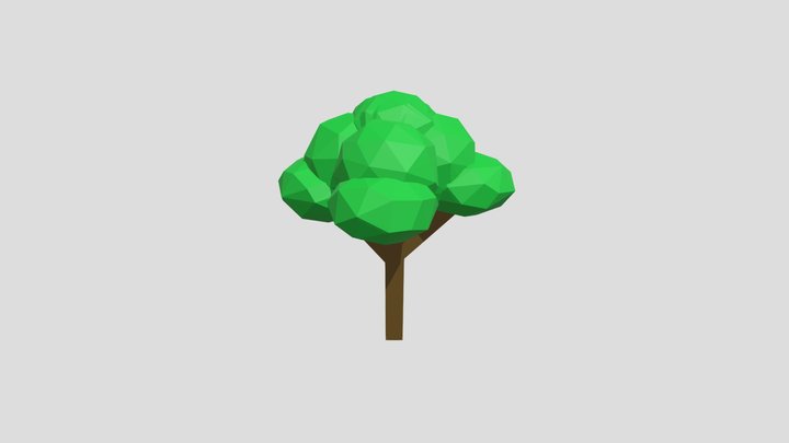 Low Polygon Tree 3D Model