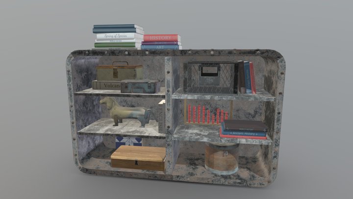 Vintage Decorative Storage Cabinet – Modèle 3D gratuit STL