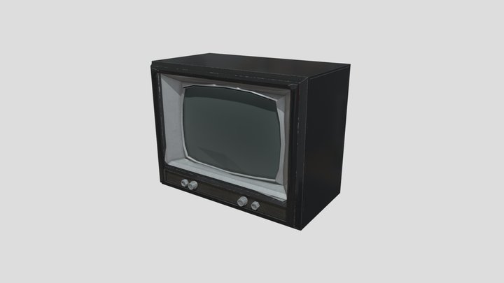 1960's Cold-war era TV 3D Model