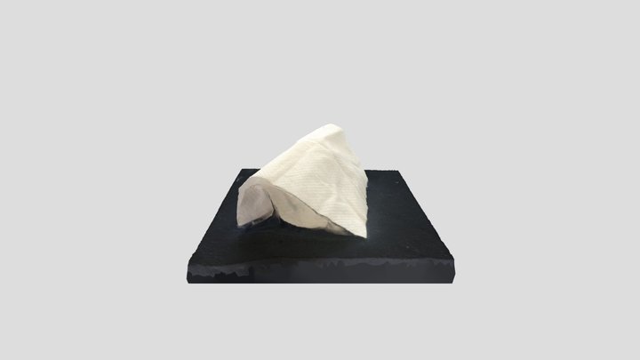 White scanned napkin №2 3D Model