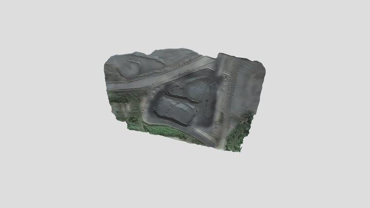 Stockpile volume in mining 3D Model