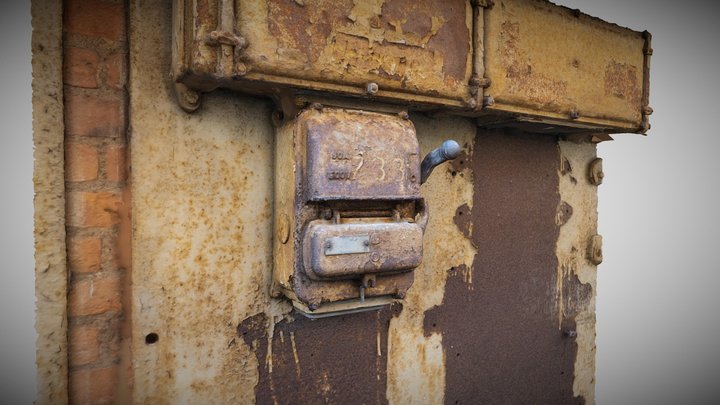 Old electrical switch box 3D Model