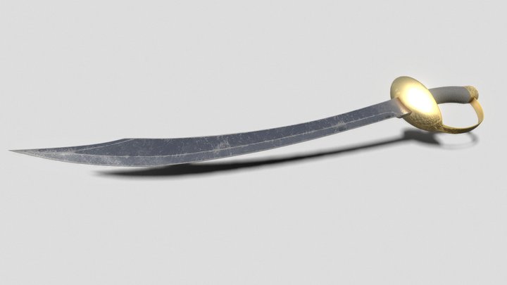Pirate Cutlass 3D Model