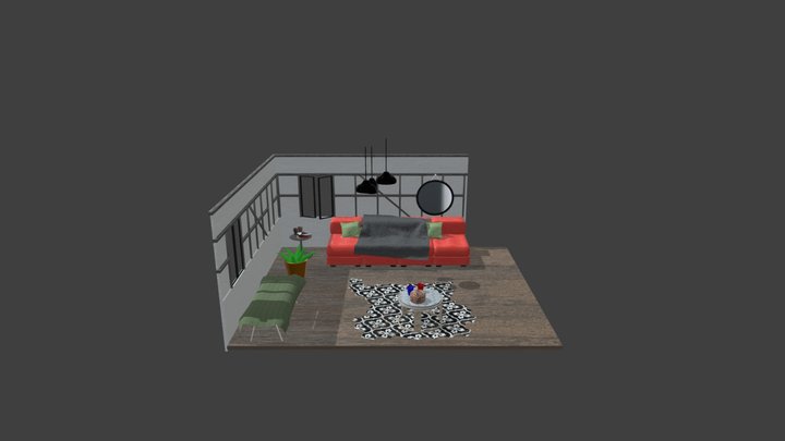 Interior Casa 3D Model