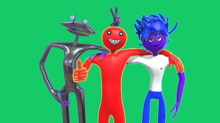 Best Friends 3D Model