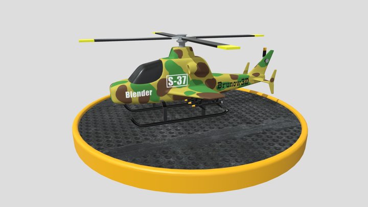Helicopter 3D Model