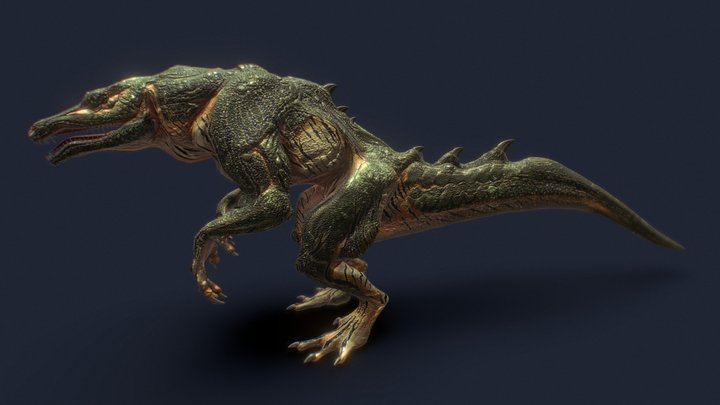 Crocodile Creature/Race 3D Model