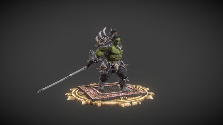 07_Orc warrior 3D Model