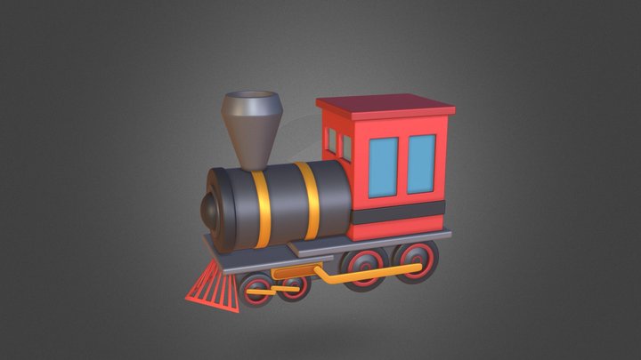 Train Emoji 3D Model