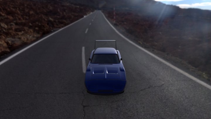 1969-dodge-charger-daytona 3D Model