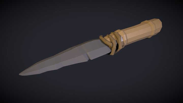 Bamboo Knife 3D Model