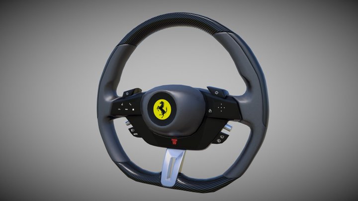 Руль Ferrari Purosangue 2022 3D Model