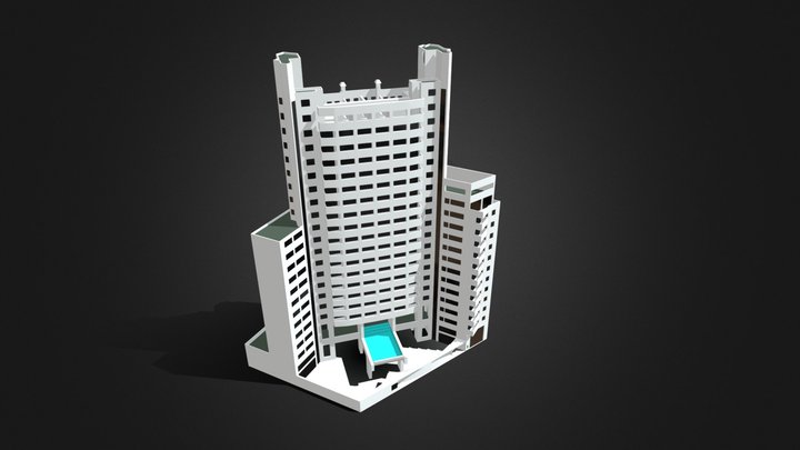 Torre Victoria Río, Rosario 3D Model