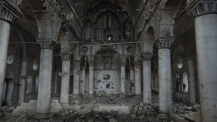 interior view of Orthodox Church of Al-Tahira 3D Model