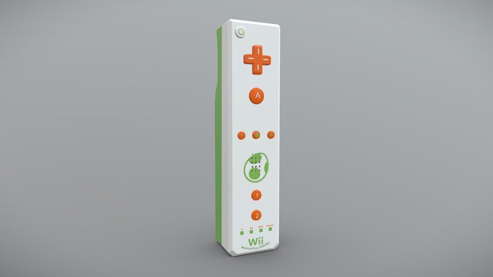 Wii Remote - Yoshi 3D Model