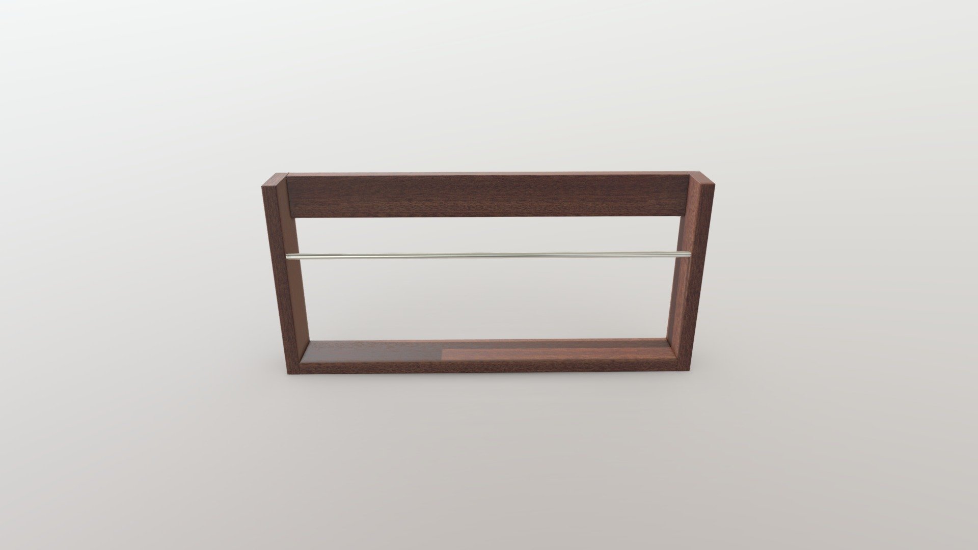 Wood Bookshelf Magazine Rack Wall - Buy Royalty Free 3D model by ...