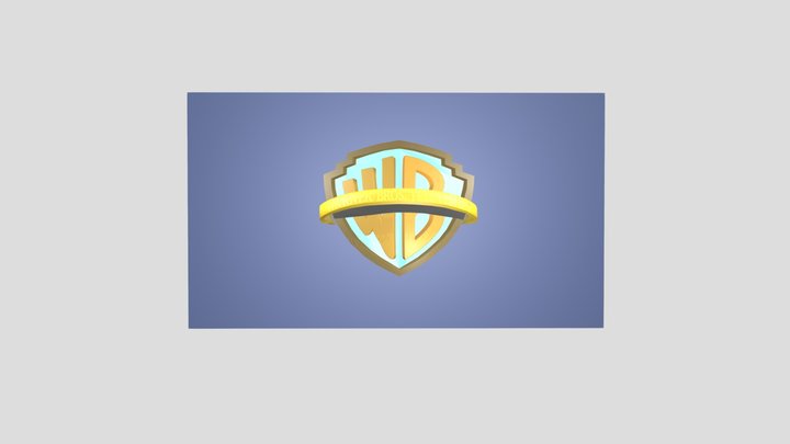 Warner Bros Logo Warner Bros Television 3D Printed Customizable