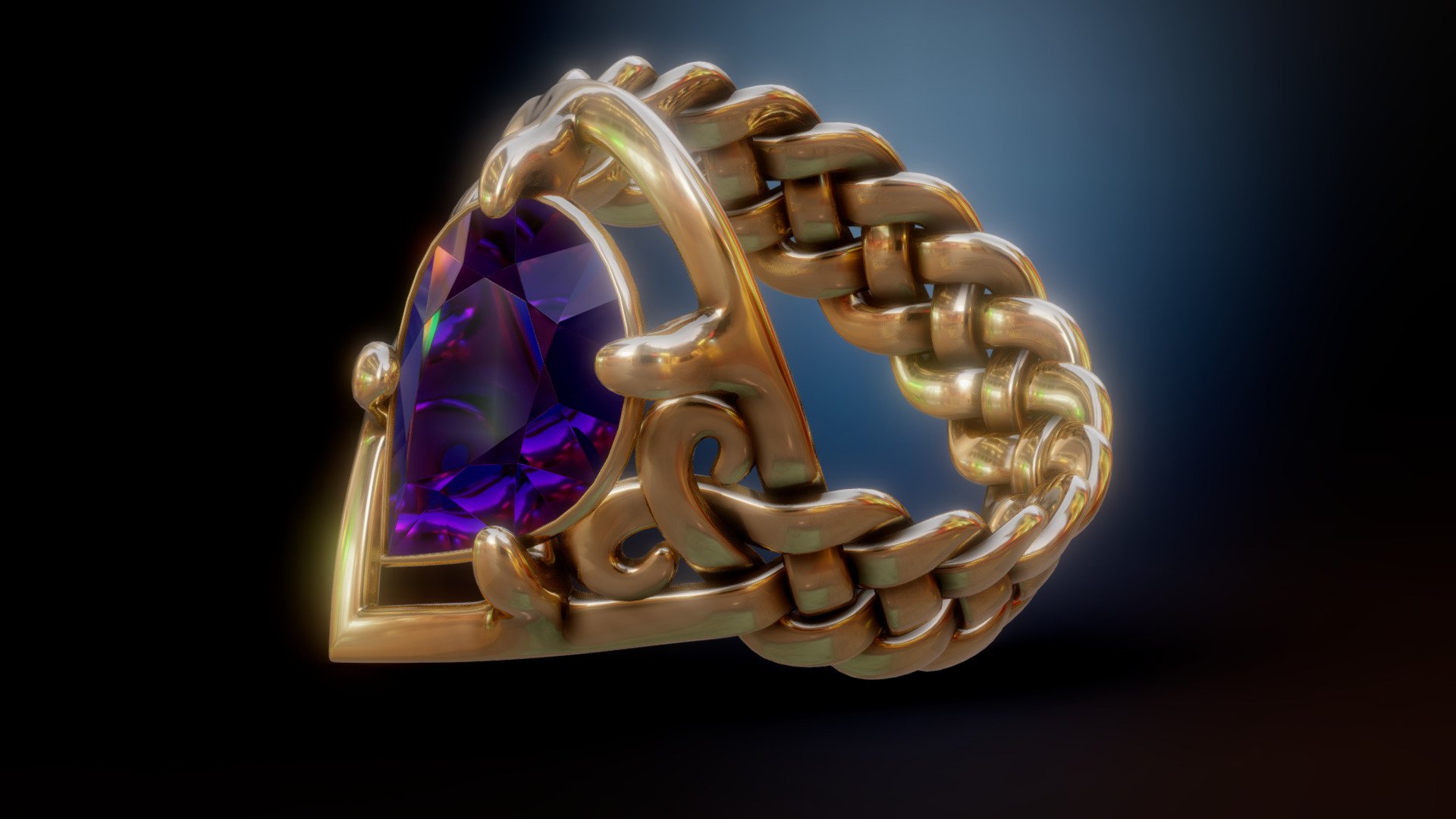 Amethyst Ring - 