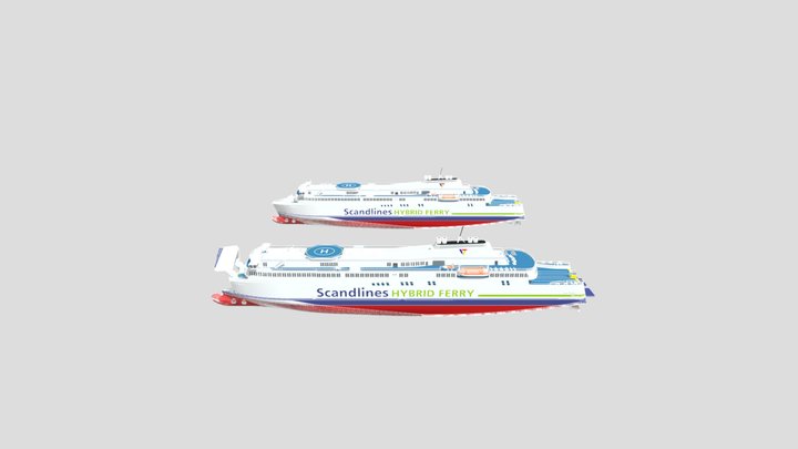Scandlines Hybrid Ferry 3D Model