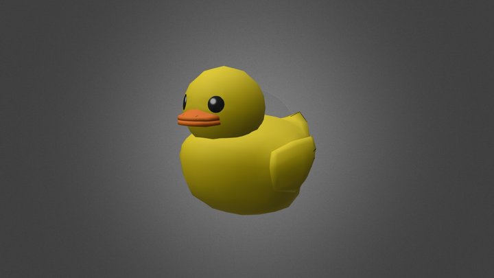 Cute Lil Low Poly Rubber Duckie for VRChat 3D Model
