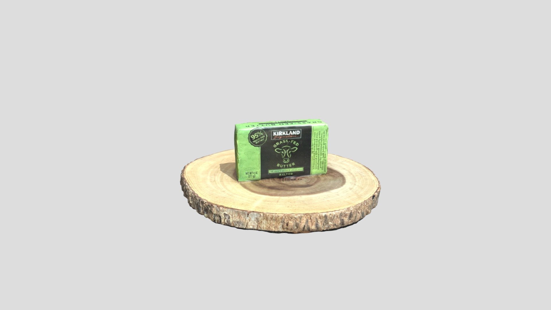 Kirkland grassfed butter from New Zealand Download Free 3D model by