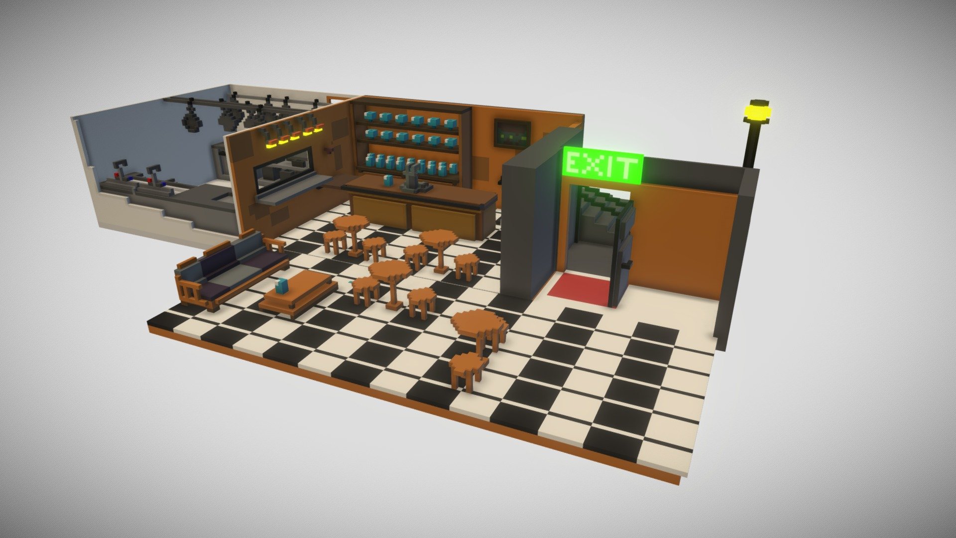 The Drunken Sailors Bar - 3D model by VX-Digitart (@vxdigitart ...