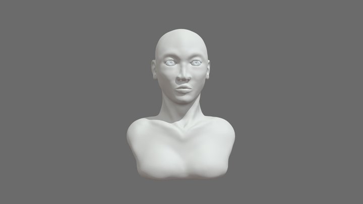 female bust 3D Model