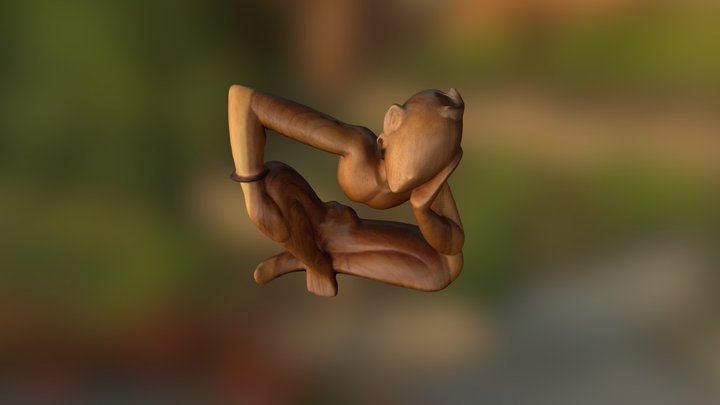 Wood Carving 3D Model