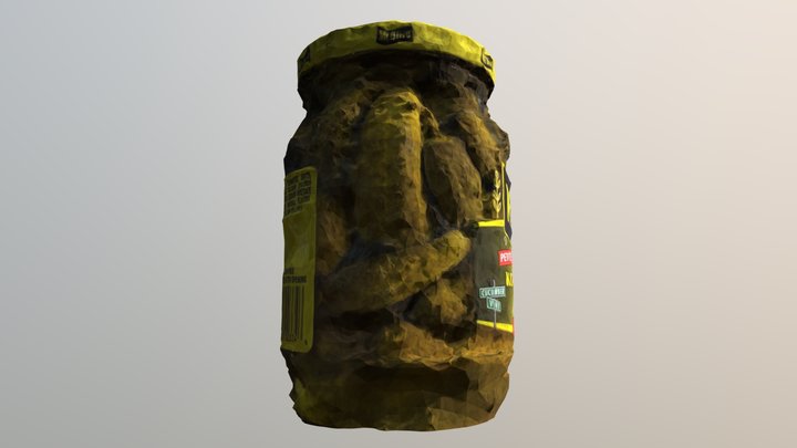 Day 072: Kosher Dill Pickles 3D Model