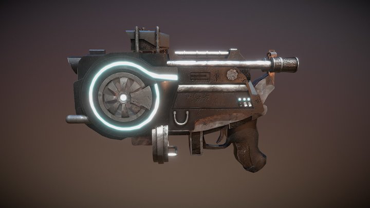 Si-Fi Gun 3D Model